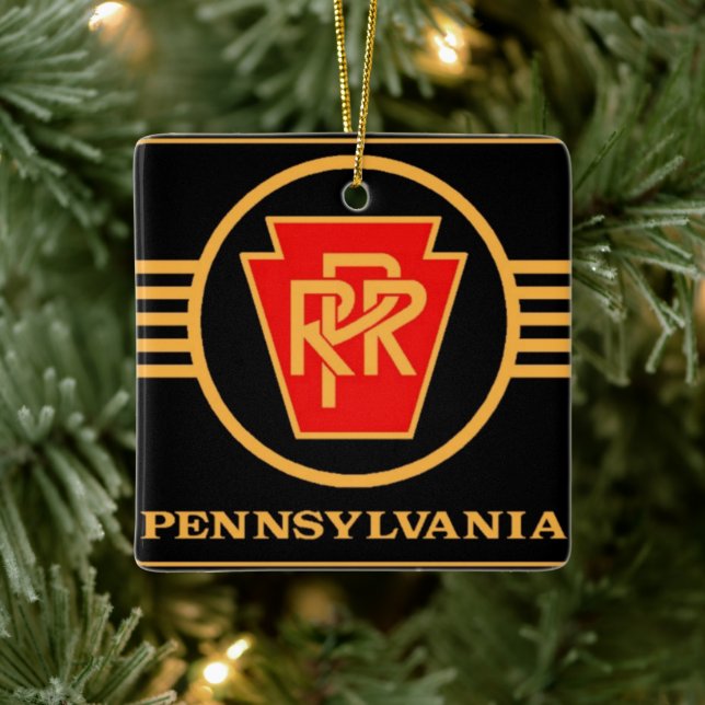 PRR Logo, ceramic Christmas ornament            (Tree)