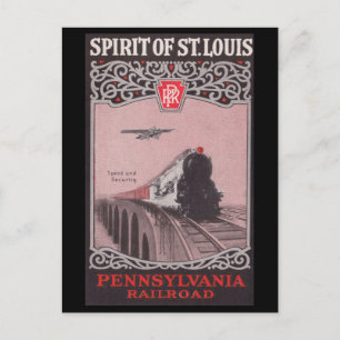 PRR Train Spirit of St. Louis Postcard