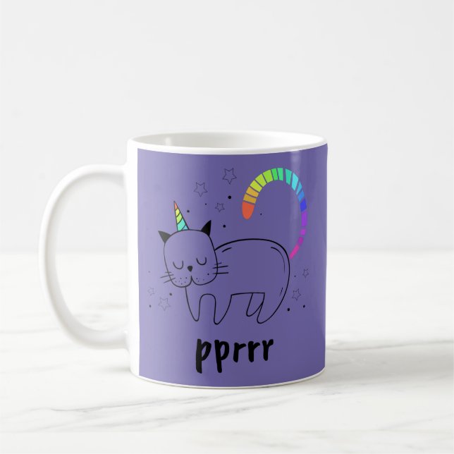 Prrr Caticorn Coffee Mug (Left)