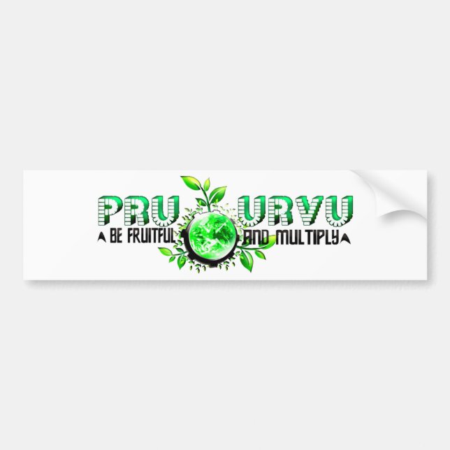 Pru Urvu Bumper Sticker (Front)
