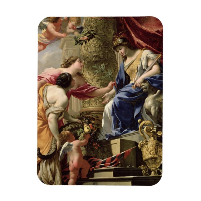 Prudence Leading Peace and Abundance, c.1645 (oil Magnet (Vertical)