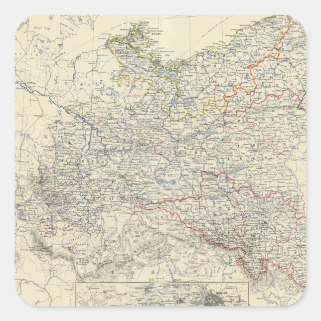 Prussia 3 square sticker (Front)