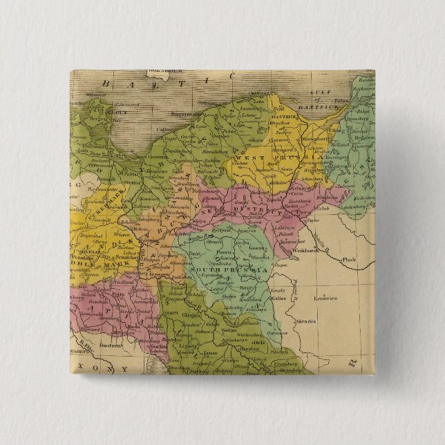 Prussia 4 15 cm square badge (Front)