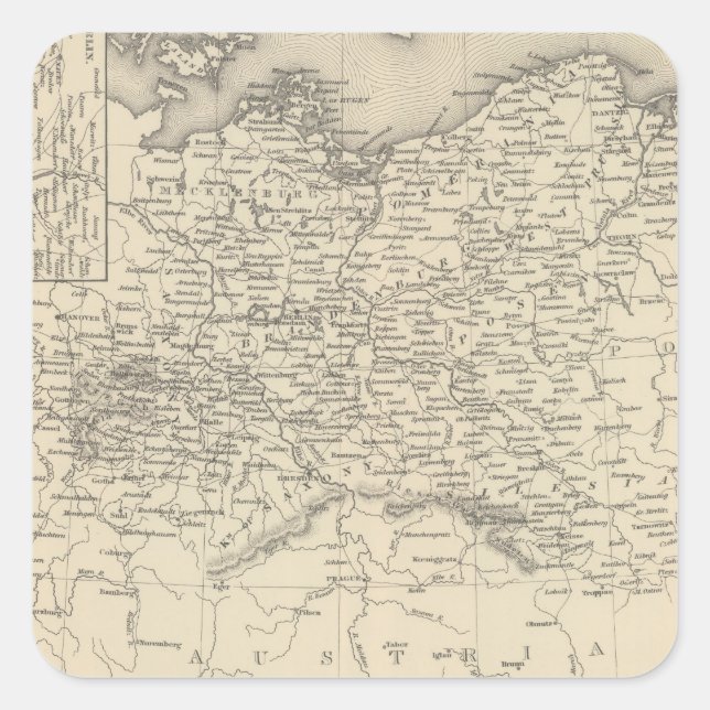 Prussia 6 square sticker (Front)