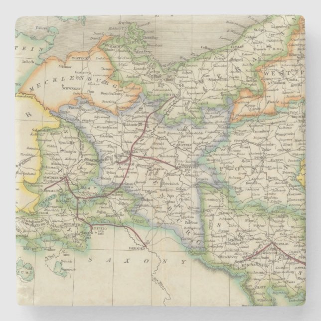 Prussia and Poland Stone Coaster (Front)