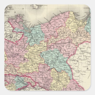 Prussia And Saxony Square Sticker