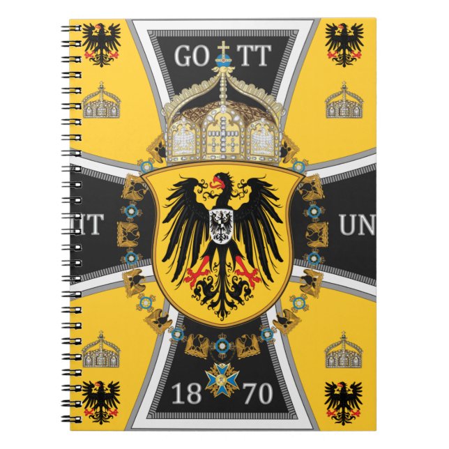Prussia Keiser Flag Notebook (Front)