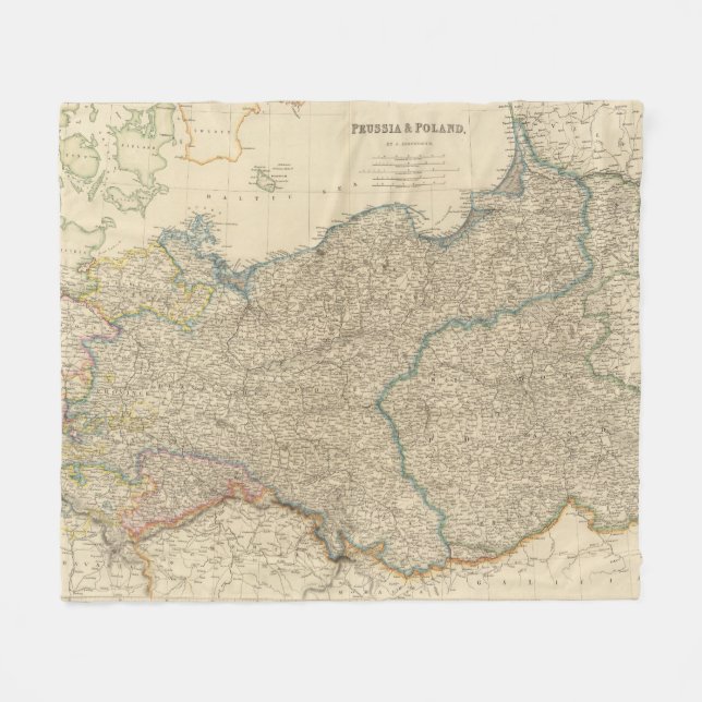 Prussia, Poland Fleece Blanket (Front (Horizontal))