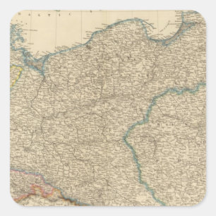 Prussia, Poland Square Sticker