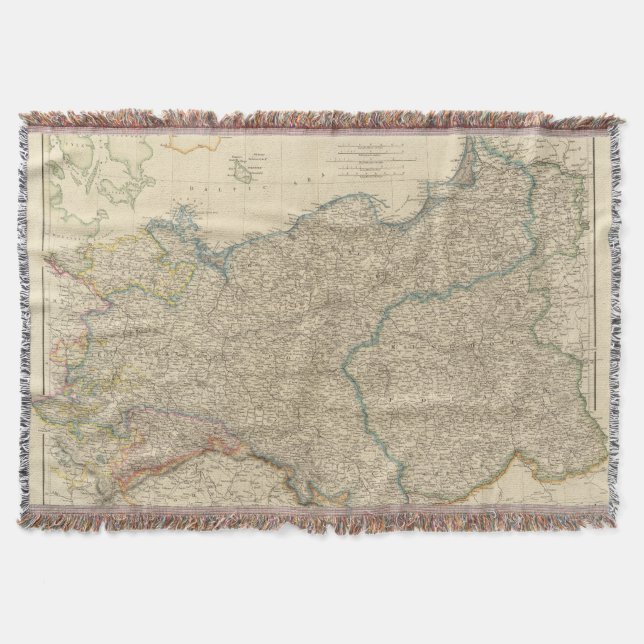 Prussia, Poland Throw Blanket (Front)