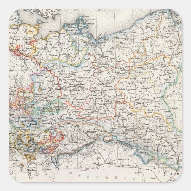 Prussia, Switzerland Square Sticker (Front)