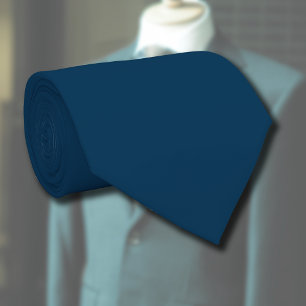 Prussian Blue Solid Colour Classic Elegant Tie