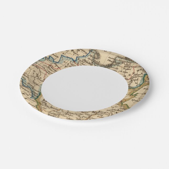Prussian Empire Paper Plate (Angled)