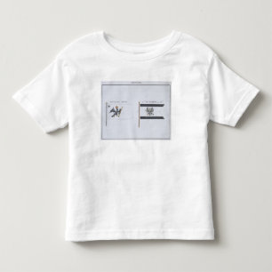 Prussian Flags, from a French book of Flags, c.181 Toddler T-Shirt