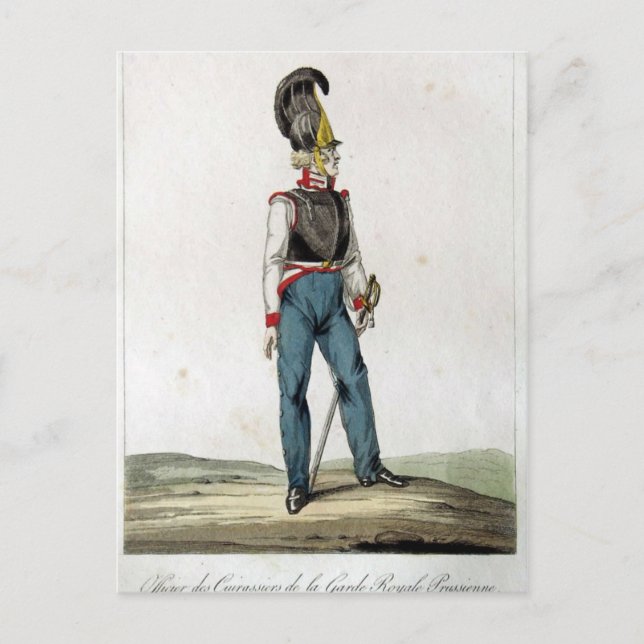 Prussian Guard Cuirassier Postcard (Front)