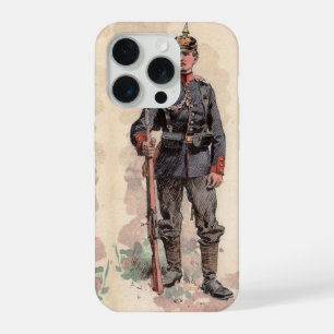 Prussian Imperial Germany Soldier in Uniform iPhone 15 Pro Case