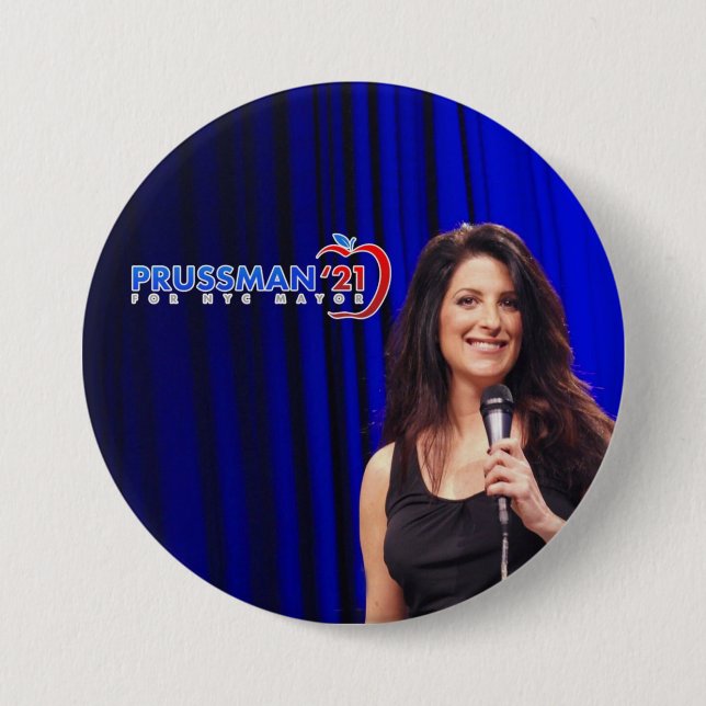 Prussman '21 NYC Mayor 7.5 Cm Round Badge (Front)