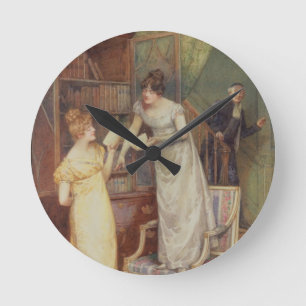 Prying Eyes, 1901 (w/c heightened with white) Round Clock