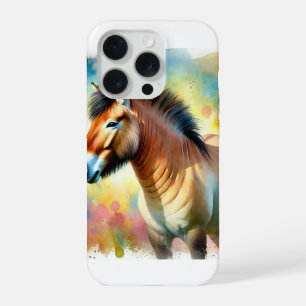 Przewalski Horse 160724AREF236 - Watercolor iPhone 15 Pro Case