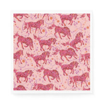 Przewalski horses napkins