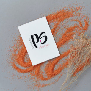 PS. I love You   Valentine's Day Holiday Card