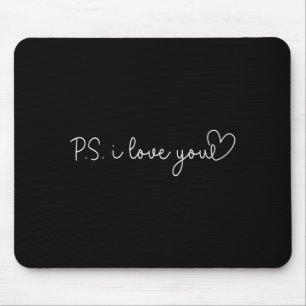 Ps love day valentine's day purple heart women men mouse pad