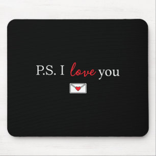 Ps love day valentine's day purple heart women men mouse pad