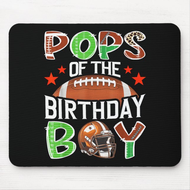 Ps Of The Birthday Boy Game Day Football Lover  Mouse Pad (Front)