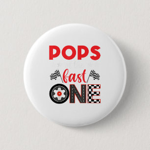 Ps Of The Fast One Birthday 1st Race Car Family 6 Cm Round Badge