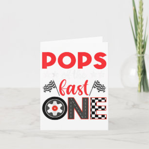 Ps Of The Fast One Birthday 1st Race Car Family Card