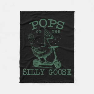 Ps Of The Silly Goose First Birthday Family Matchi Fleece Blanket