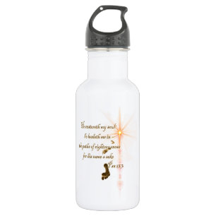 Psa 23.3 The Lord is my shepard 532 Ml Water Bottle