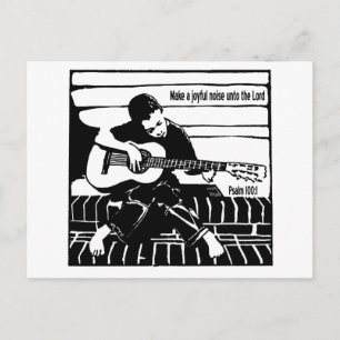 Psalm 100:1 postcard