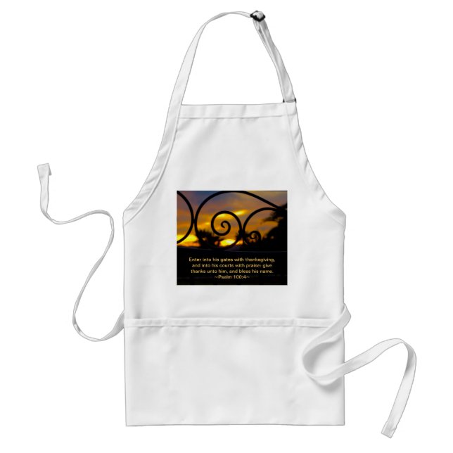 Psalm 100:4 standard apron (Front)