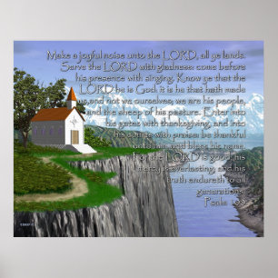 Psalm 100 (Wide Version) Poster