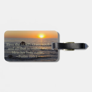 Psalm 103:1 luggage tag