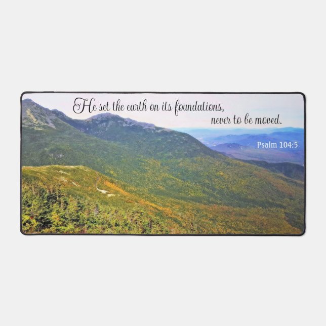 Psalm 104:5 Desk Mat (Front)