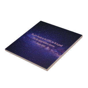 Psalm 107:1 ceramic tile