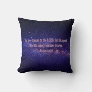 Psalm 107:1 cushion