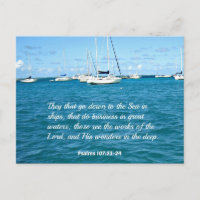 Psalm 107:23-24 They that go down to the Sea...