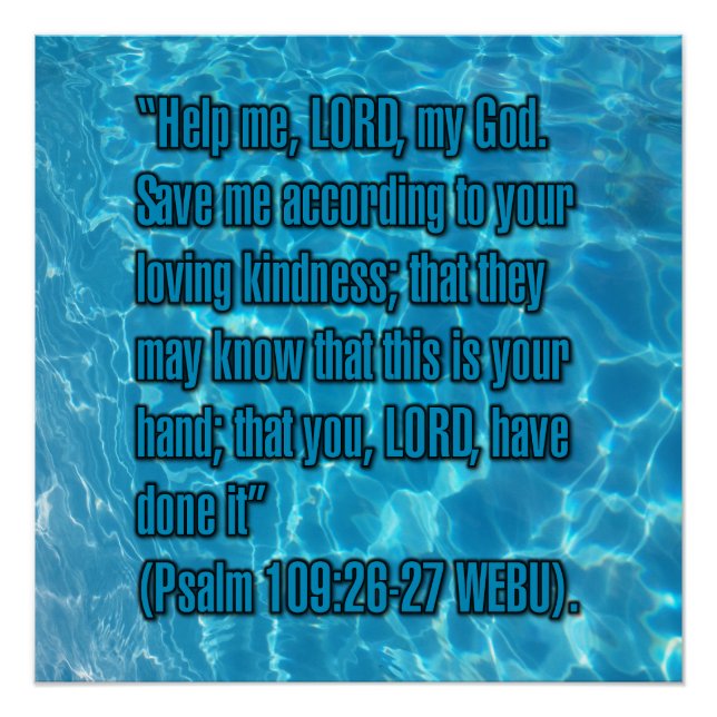 Psalm 109:26-27 WEBU Poster (Front)