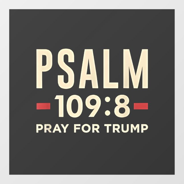 Psalm 109:8 Pray for Trump Religion inauguration  (Sheet)