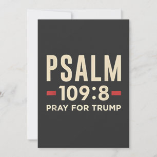 Psalm 109:8 Pray for Trump Religion inauguration  Announcement