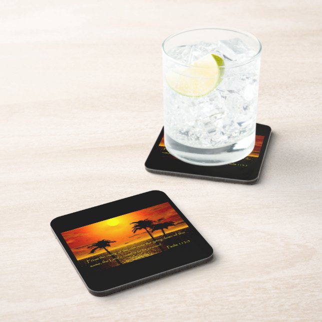 Psalm 113:3 Coasters (Right Side)