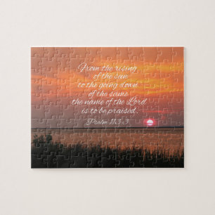 Psalm 113:3 From the rising of the sun Jigsaw Puzzle
