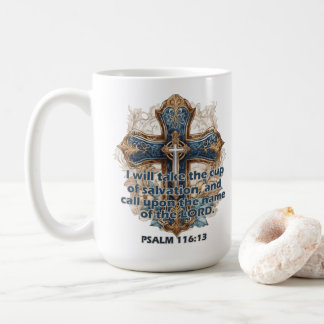 Psalm 116:13 Inspirational Bible Verse Coffee Mug