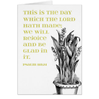 Psalm 118:24 Green Lilies of the Valley
