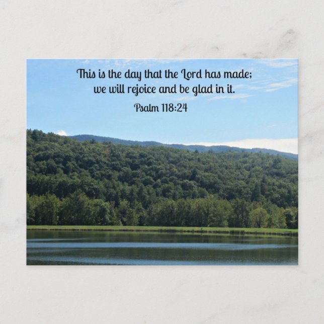 Psalm 118:24 This is the day... Postcard (Front)