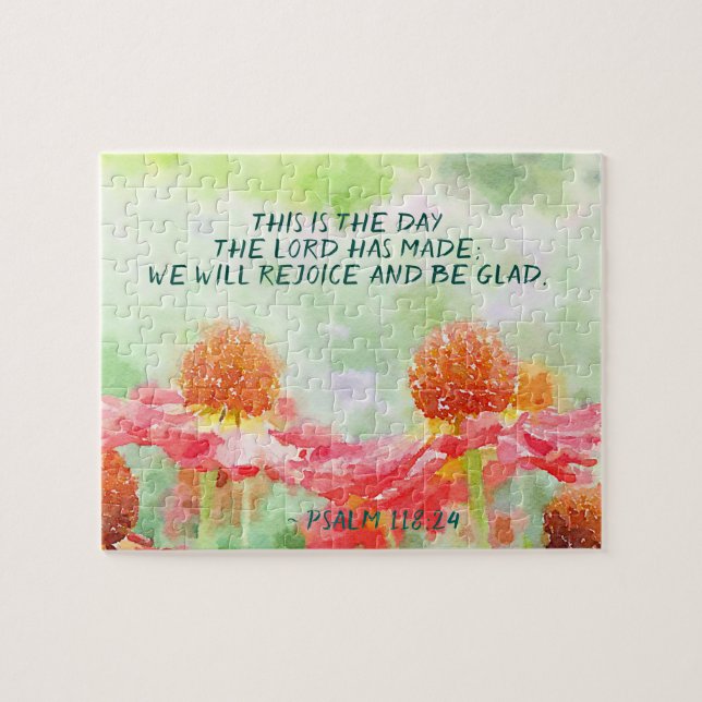 Psalm 118:24 This is the Day the Lord has Made Jigsaw Puzzle (Horizontal)