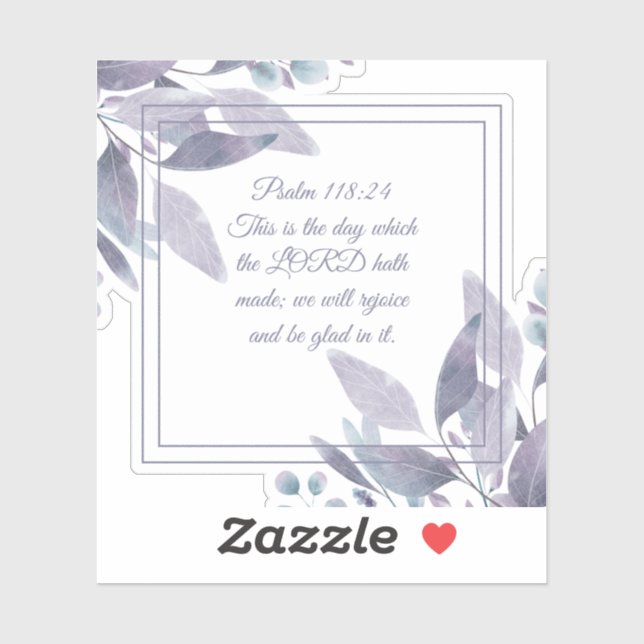 Psalm 118:24 This is the Day the Lord Made Floral (Sheet)